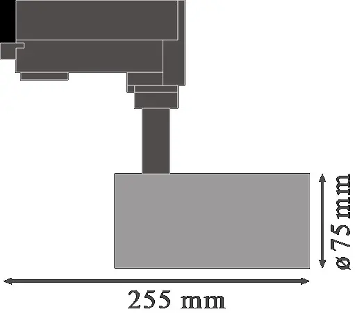 LED ОСВЕТИТЕЛНО ТЯЛО TRACK SP D75 25W/3000K 90RA NFL LEDVANCE - ЧЕРНО - image 5
