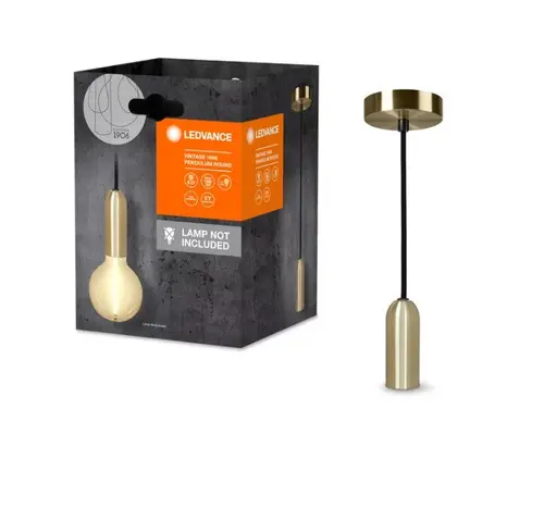 Lampă LED VINTAGE 1906 PENDULUM ROUND GOLD LEDVANCE - 1
