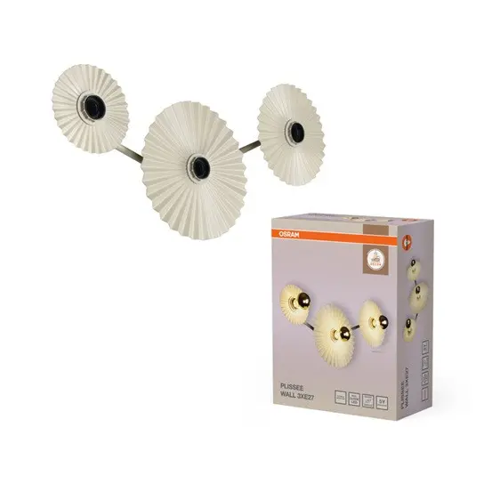 ДЕКОРАТИВНА LED ЛАМПА С ТРИ ГНЕЗДА ЗА СТЕНА DECOR PLISSEE WALL 3XE27 BG LEDVANCE