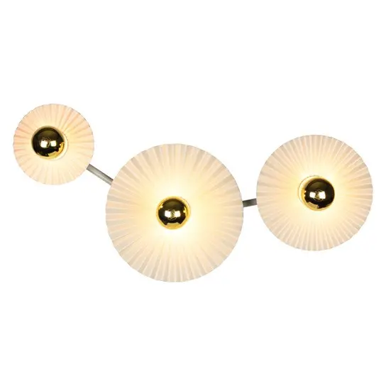 ДЕКОРАТИВНА LED ЛАМПА С ТРИ ГНЕЗДА ЗА СТЕНА DECOR PLISSEE WALL 3XE27 BG LEDVANCE - image 1