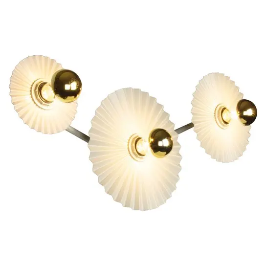 ДЕКОРАТИВНА LED ЛАМПА С ТРИ ГНЕЗДА ЗА СТЕНА DECOR PLISSEE WALL 3XE27 BG LEDVANCE - image 3