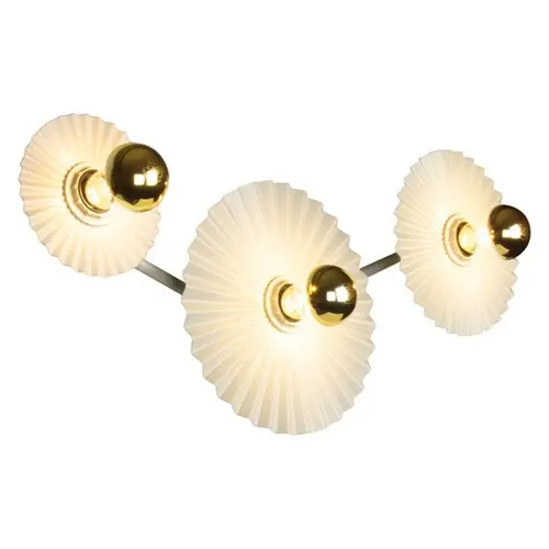 ДЕКОРАТИВНА LED ЛАМПА С ТРИ ГНЕЗДА ЗА СТЕНА DECOR PLISSEE WALL 3XE27 BG LEDVANCE - image 3