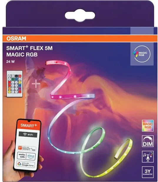 SMART+ WIFI BANDĂ LUMINOASĂ MAGIC RGB FLEX CU TELECOMANDĂ 5M LEDVANCE - image 2