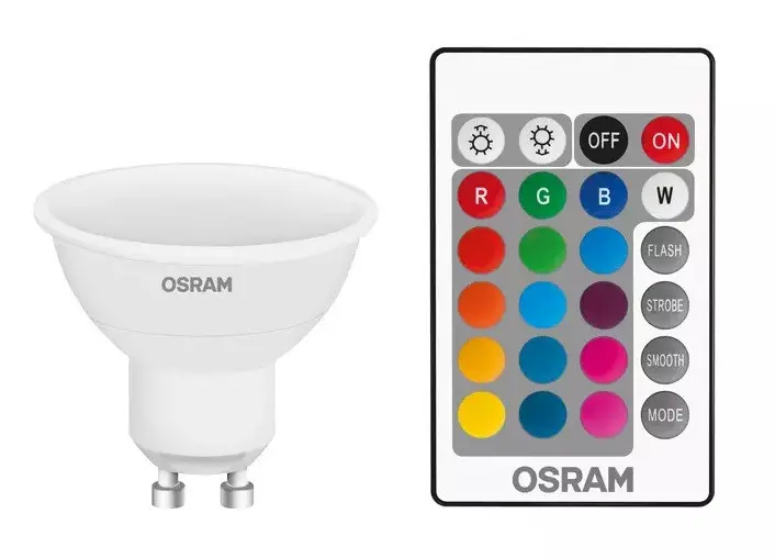 LED ЛАМПА RGB GU10 25 REM 4.5W/827 230V GU10 LEDVANCE