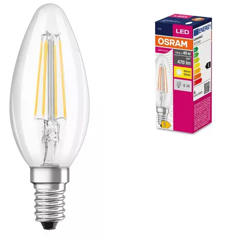 Λαμπτήρας LED VALUE FILAMENT CLB40 470lm/827 E14 LEDVANCE - 1