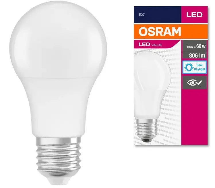 Λαμπτήρας LED VALUE CLA60 806lm/865/ E27 LEDVANCE