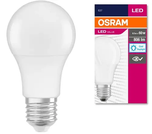 LED ЛАМПА VALUE CLA60 806lm/865/ E27 LEDVANCE