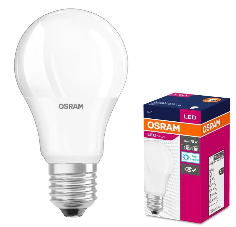 LED ΛΑΜΠΑ VALUE CLA75 1055lm/865 E27 LEDVANCE