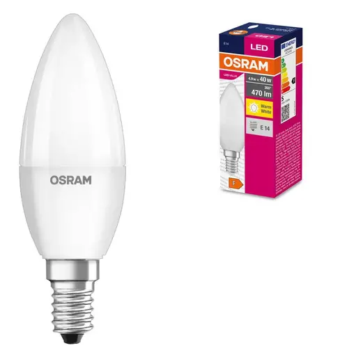 Λαμπτήρας LED VALUE CLB40 470lm/827 E14 LEDVANCE - 1