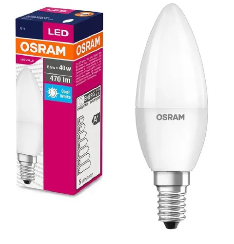 LED ЛАМПА VALUE CLB40 470lm/840 E14 LEDVANCE