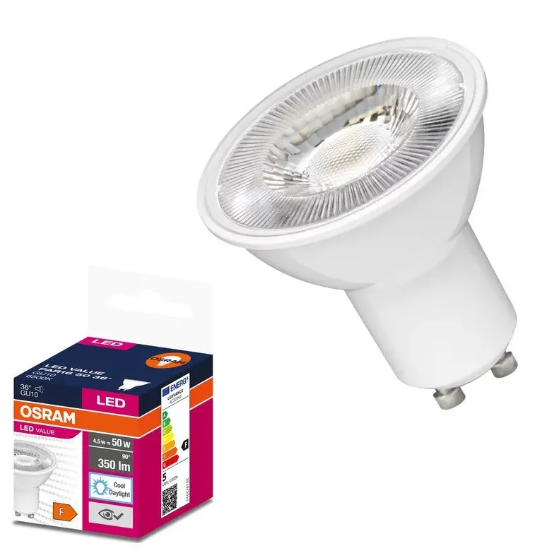 LED λάμπα VALUE PLAST PAR16 50 36° 5W/865 GU10 LEDVANCE