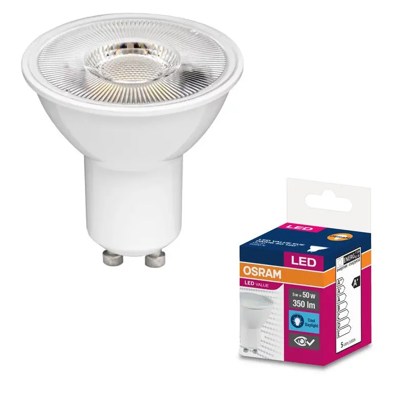 LED ЛАМПА VALUE PLAST PAR16 50 120° 5W/865 GU10 LEDVANCE