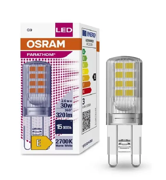 LED ЛАМПА PARATHOM PIN CL 30 non-dim  2,6W/827 G9 - image 1