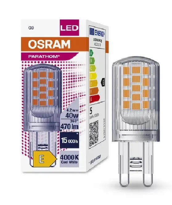 LED ЛАМПА PARATHOM PIN CL 40 non-dim 3,8W/840 G9 LEDVANC