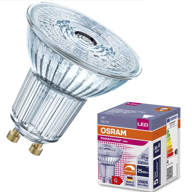 LED ЛАМПА PARATHOM DIM PAR16 35 3,4W/930 GU10 LEDVANCE