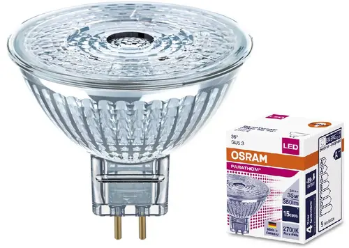 LED ЛАМПА PARATHOM MR16 35 36° 3,8W/827 GU5.3 LEDVANCE