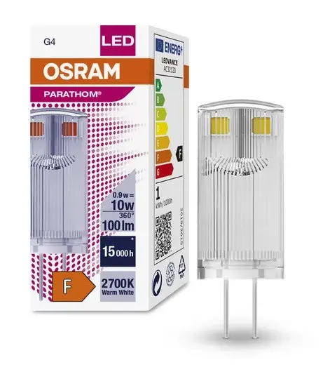 LED ЛАМПА PARATHOM LED PIN G4 CL 10 0,9W/827 20x1 LEDVANCE - image 1