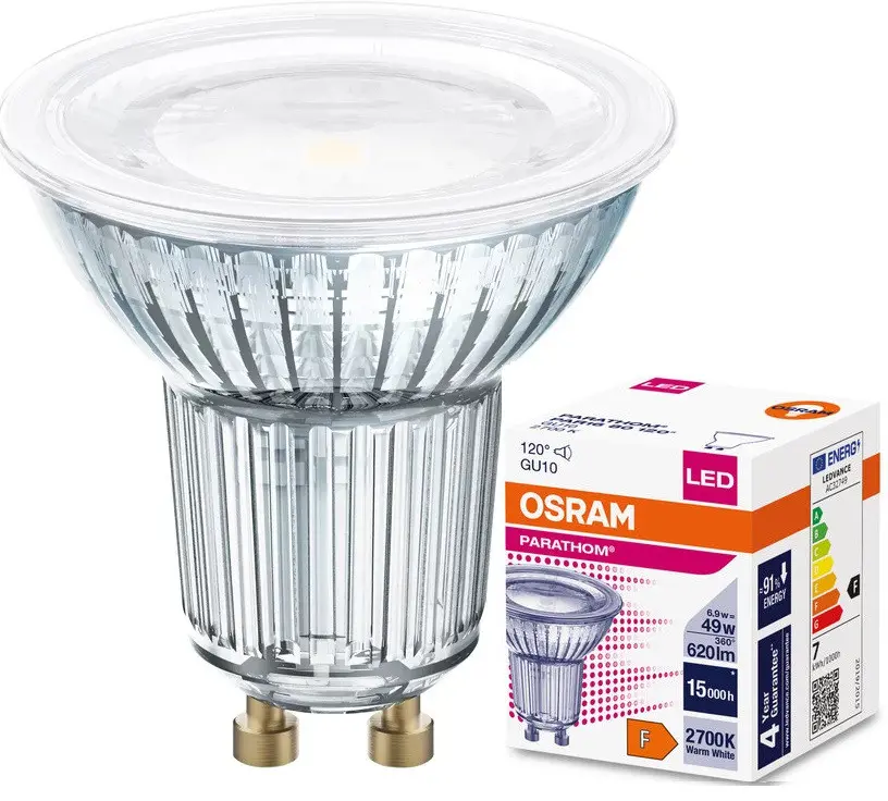 LED ЛАМПА PARATHOM PAR16 80 120° 6,9W/827 GU10 LEDVANCE