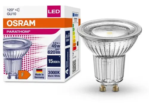 LED ЛАМПА PARATHOM PAR16 80 120° 5,6W/830 GU10 LEDVANCE