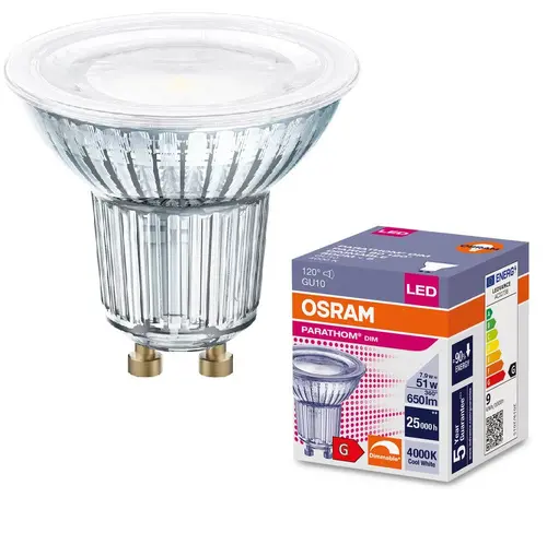 Bec LED PARATHOM DIM PAR16 80 120° 8W/840 GU10 LEDVANCE - 1