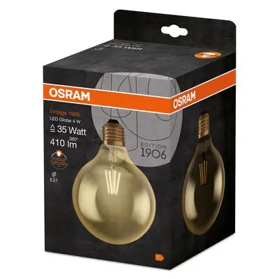 LED ЛАМПА VINTAGE 1906 LED CL GLOBE125 FIL GOLD 36/4,5W/825 LEDVANCE - image 1