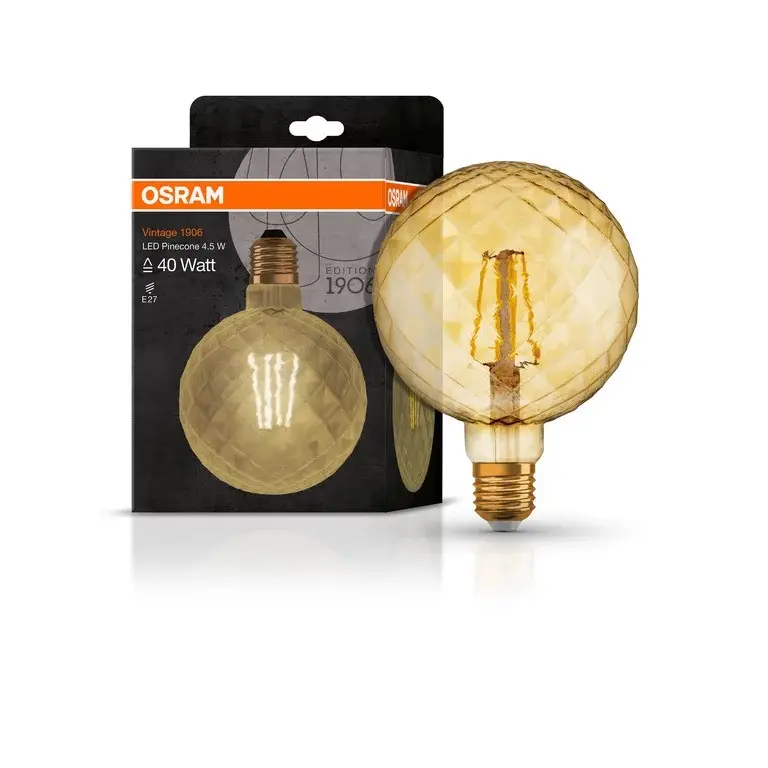 LED ЛАМПА VINTAGE 1906 LED CL PINECONE FIL GOLD 40/4,5W/825 LEDVANCE