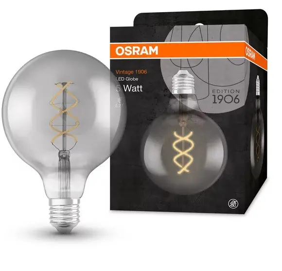 LED ЛАМПА VINTAGE 1906 GLOBE125 SMOKE25 5W/250LM/818 E27 LEDVANCE