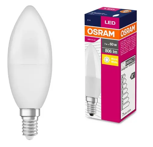LED ЛАМПА CLB60 806lm/827 E14 VALUE LEDVANCE