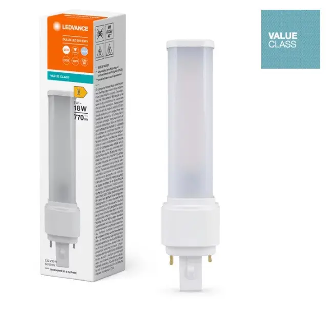 DULUX LED ЛАМПА D18 EM & AC MAINS V 7W 840 G24D-2 LEDVANCE - image 2
