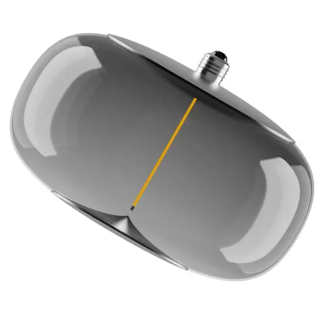 LED ЛАМПА VINTAGE 1906 MAGNET ELIPSE D300P SMOKE 6 4W/81 LEDVANCE