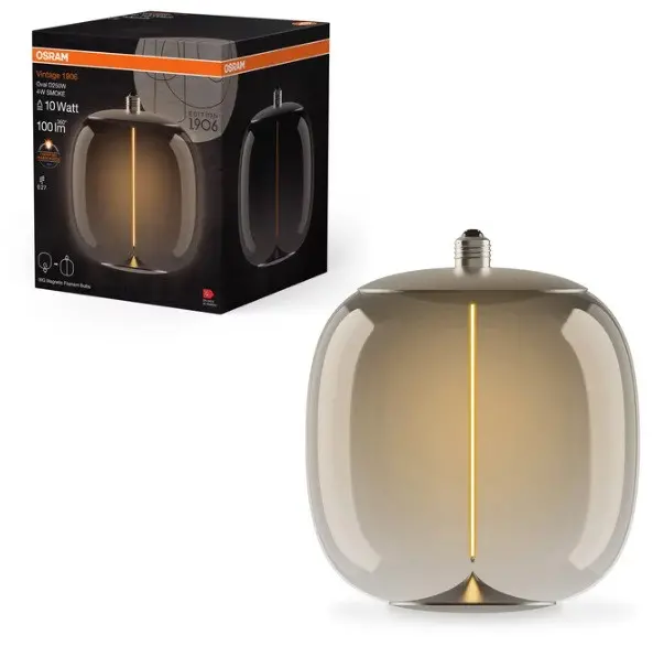 LED ЛАМПА VINTAGE 1906 LED MAGNET OVAL D250W SMOKE 10 4W/818 LEDVANCE - image 2