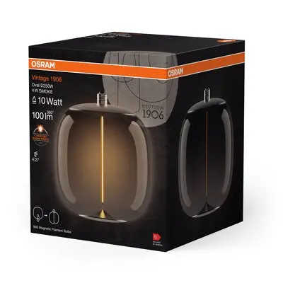 LED ЛАМПА VINTAGE 1906 LED MAGNET OVAL D250W SMOKE 10 4W/818 LEDVANCE - image 5