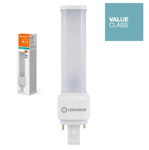 LED ЛАМПА DULUX LED D18 EM & AC MAINS V 7W 830 G24D-2 LEDVANCE - image 2