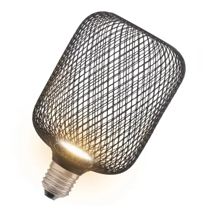 LED ЛАМПА DECOR FLAT SQ100 BLACK 3.5W 827 E27 LEDVANCE - image 1