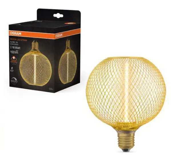 LED ЛАМПА DECOR STR GL125 GOLD/DIM 3.5W/818 E27 LEDVANCE