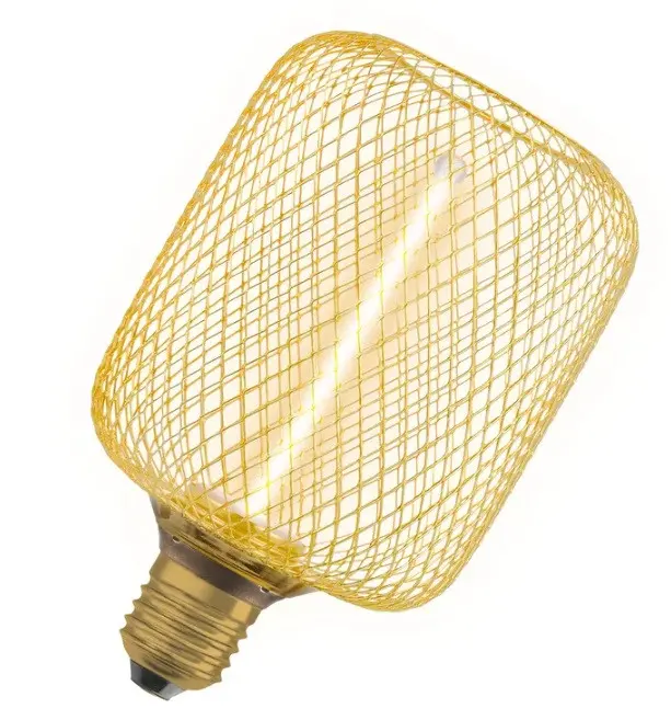 LED ЛАМПА DECOR STR SQ100 GOLD/DIM 3.5W/818 E27 LEDVANCE - image 1
