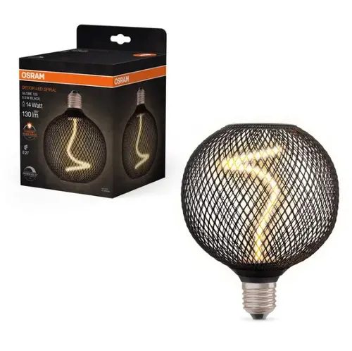 LED ЛАМПА DECOR SPIR GL125 BLACK/DIM 3.5W/818 E27 LEDVANCE