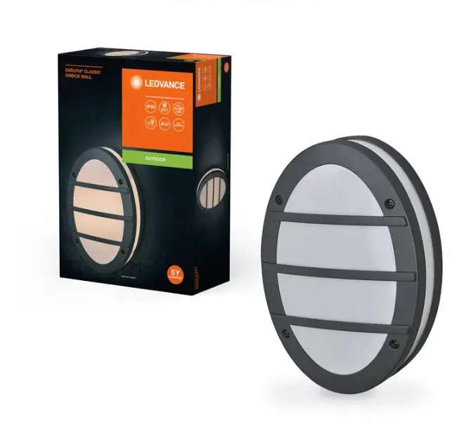LED ЛАМПА ENDURA CLASSIC IP65 E27 ORBIK WALL DARK GRAY LEDVANCE - image 1