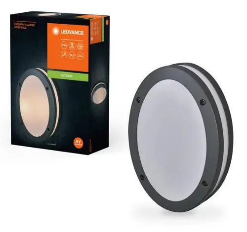 LED ЛАМПА ENDURA CLASSIC IP65 E27 ORBI WALL DARK GRAY LEDVANCE