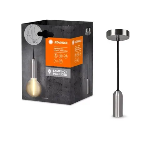 LED ЛАМПА VINTAGE 1906 PENDULUM ROUND CHROME LEDVANCE