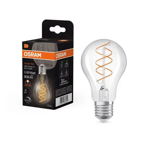 LED ЛАМПА VINTAGE 1906 CLA60 CLEAR DIM 8W/922 E27 LEDVANCE