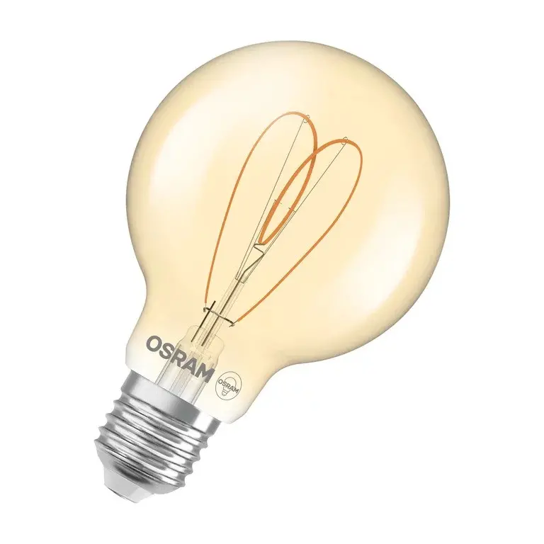 LED ЛАМПА VINTAGE 1906 CLA60 G80 GOLD HEART FIL DIM 8W E27 LEDVANCE - image 1