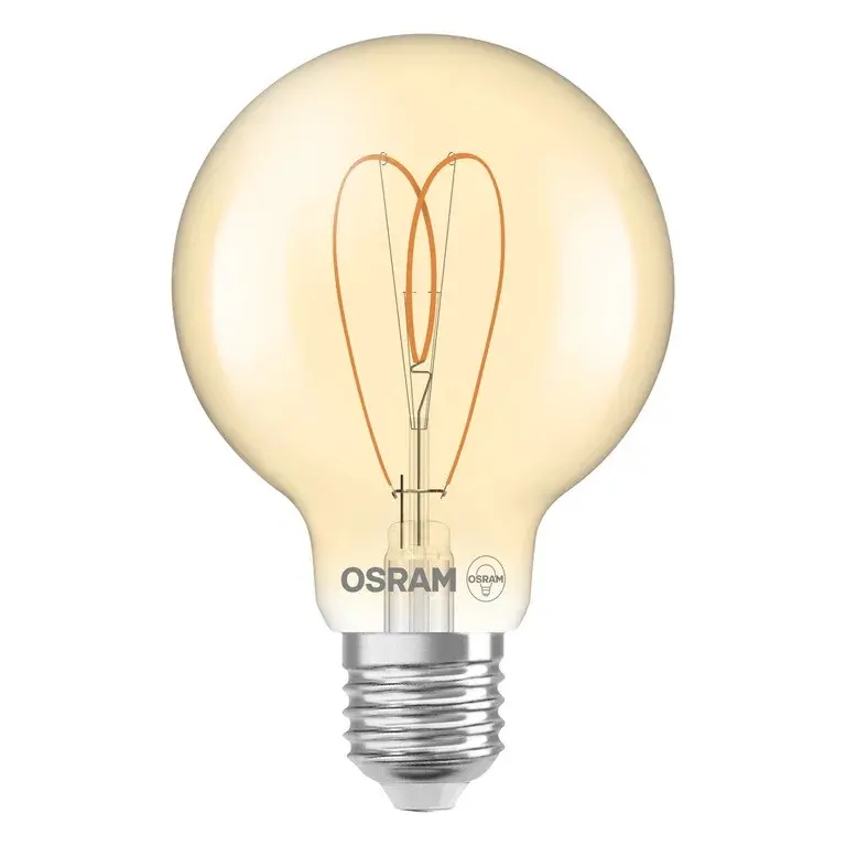 LED ЛАМПА VINTAGE 1906 CLA60 G80 GOLD HEART FIL DIM 8W E27 LEDVANCE - image 2