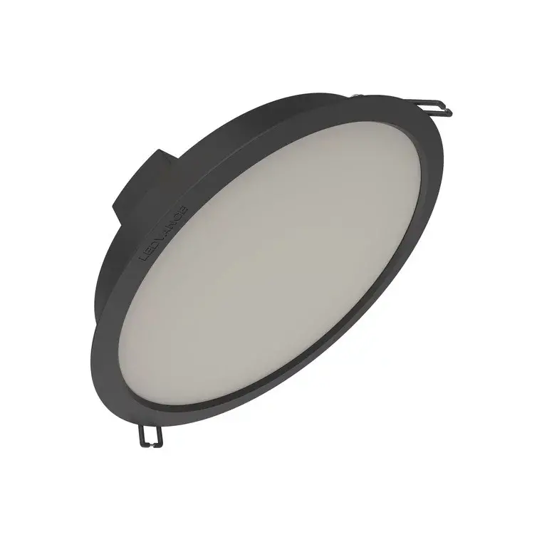 LED ЛАМПА ТИП ЛУНА DL IP44 DN 190 18W 830 1980LM BLACK LEDVANCE