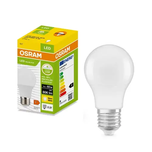 LED ЛАМПА PCR CLA60 806lm/827 E27 LEDVANCE