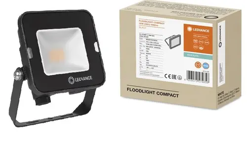 LED ПРОЖЕКТОР FL COMP VALUE 10W 865 SYM 100 BK LEDVANCE - ЧЕРЕН