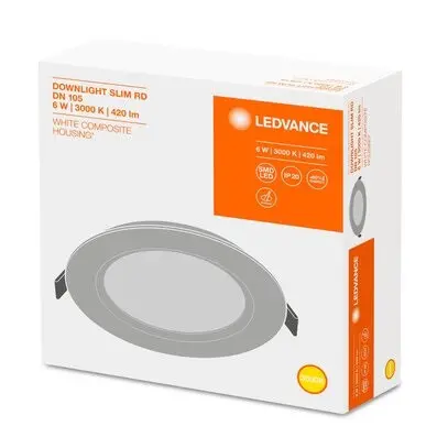LED ВГРАДЕНО ОСВЕТИТЕЛНО ТЯЛО DL SLIM GEN2 DN155 12W/6500K WT IP20 LEDVANCE