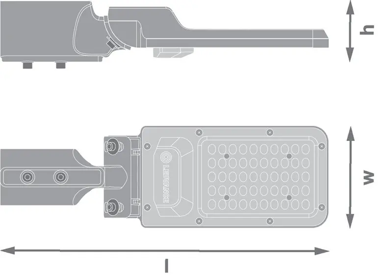 LED URBAN AREA 30W 840 IP65 BK LEDVANCE - image 1