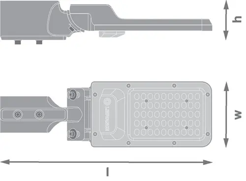 LED URBAN AREA 30W 840 IP65 BK LEDVANCE - image 1