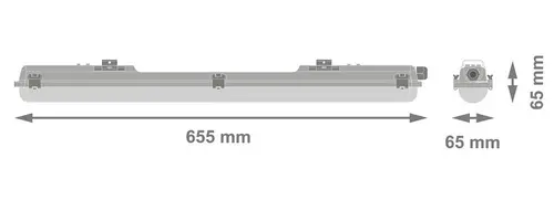 ИНДУСТРИАЛНА LED ЛАМПА DAMP PROOF HOUSING E IP65 600 E 1XLAMP IP65 LEDVANCE - image 2